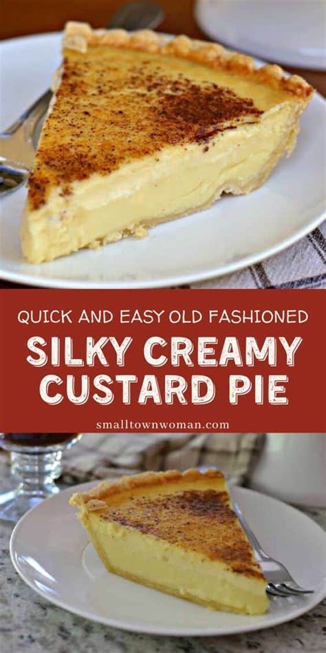 Make this traditional egg custard pie recipe as a lighter dessert. Old Fashioned Silky Creamy Custard Pie | Recipe in 2020 | Custard pie recipe easy, Easy pie ...