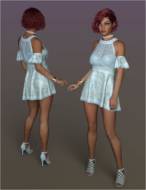 stylish for dforce leyla outfit 3d figure assets belladzines