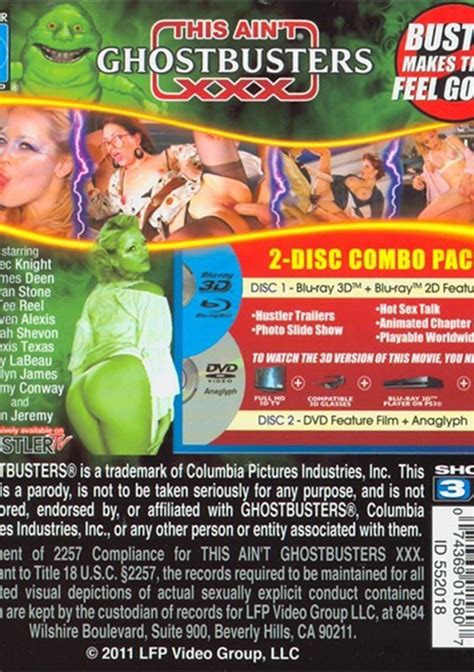 This Aint Ghostbusters Xxx 3d Parody Dvd Blu Ray Combo 2011