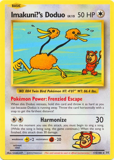 Imakunis Doduo 112108 Secret Rare Pokemon Card Singles Xy