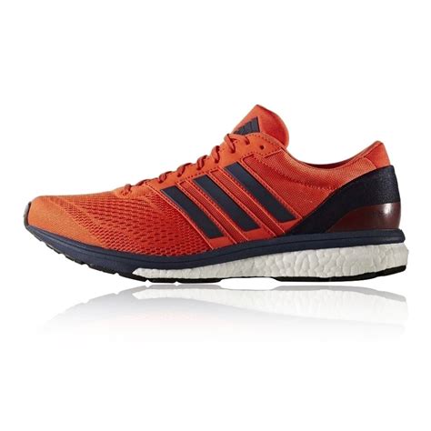 Adidas Adizero Boston 6 Mens Orange Blue Sneakers Running Sports Shoes