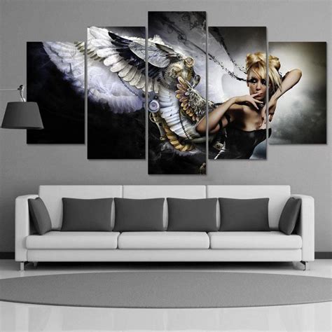 Angel Wings Sexy Movie 5 Panel Canvas Art Wall Decor Canvas Storm