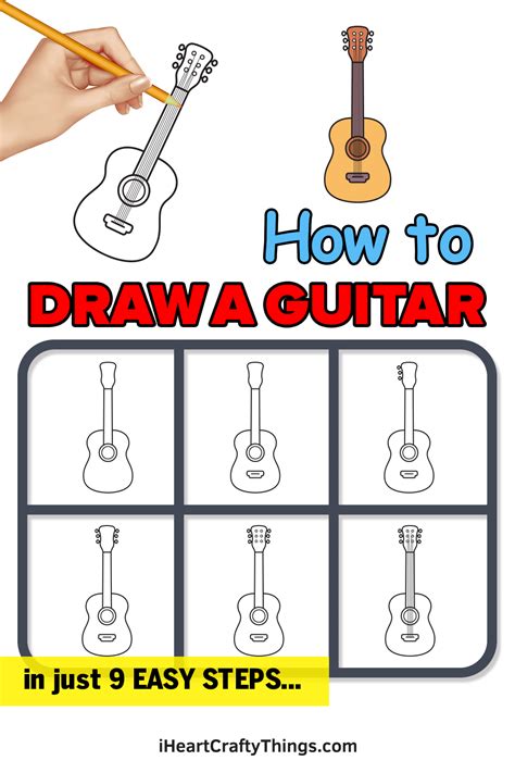 How To Draw A Guitar Easy Step By Step Drawing Tutori Vrogue Co