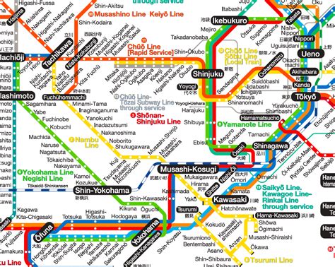 Japan Rail Route Map