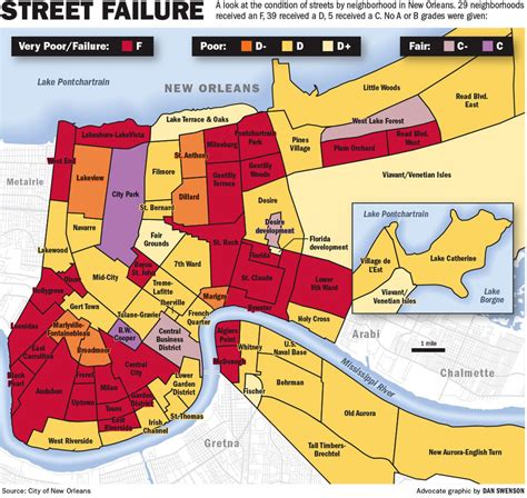 New Orleans Map Neighborhoods New Orleans Typography Map Art Made
