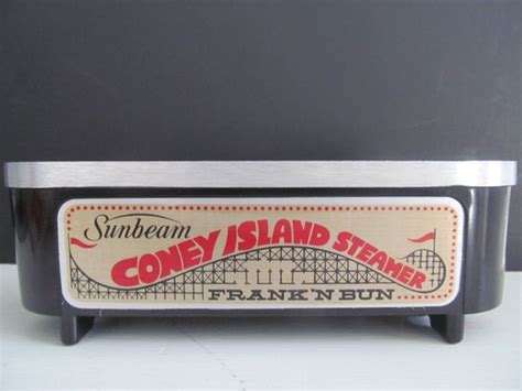 Vintage Sunbeam Coney Island Hot Dog Steamer Frank N Bun 1978