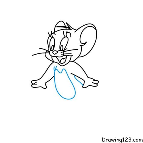 How To Draw Jerry The Mouse Step By Step