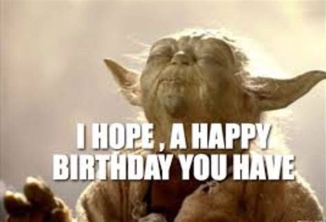 Pin By S King On Birthday Images Yoda Happy Birthday Funny Happy Birthday Wishes Birthday