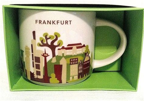 New With Box Starbucks You Are Here Coffee Cup Frankfurt Germany City