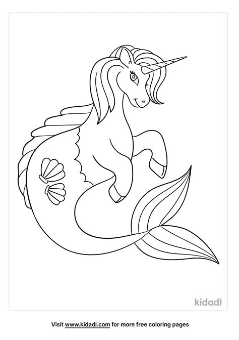 Free Unicorn Mermaid Coloring Page Coloring Page Printables Kidadl