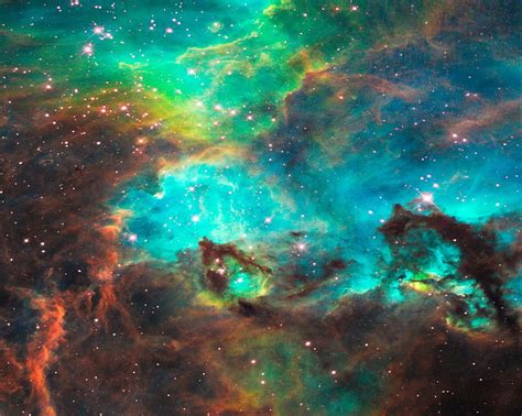 1366x768px Free Download Hd Wallpaper Teal And Brown Nebula