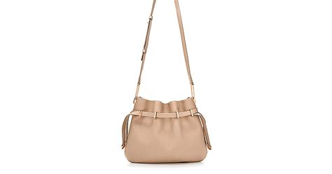 Blair Crossbody Bag In Blush Textured Leather More Colors Available