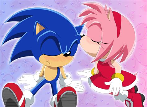 Amy Kiss Sonic By Kittykun123 On Deviantart