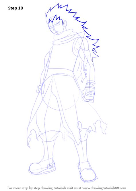 Step By Step How To Draw Gajeel Redfox From Fairy Tail