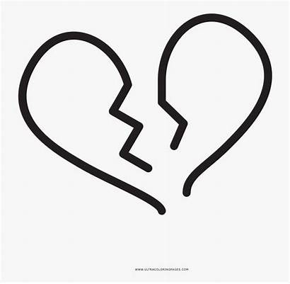 Heart Broken Roto Corazon Sticker Coloring Clipartkey