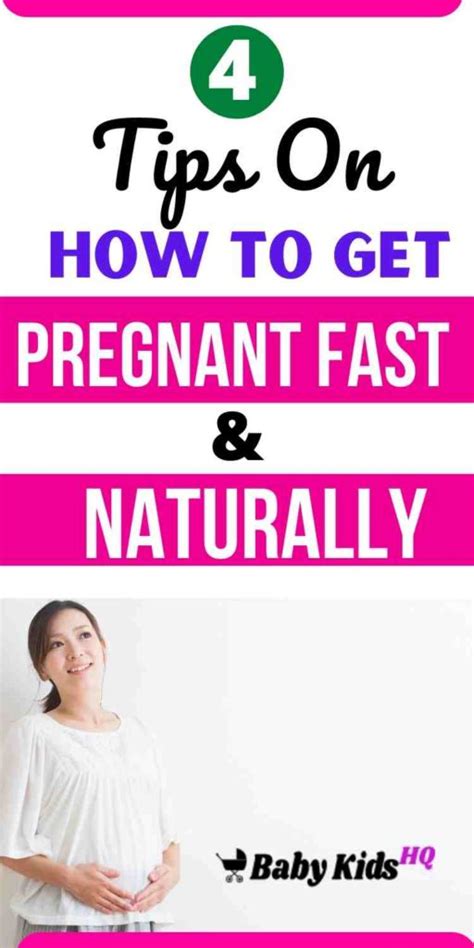 4 Tips On How To Get Pregnant Fast Naturally Babykidshq