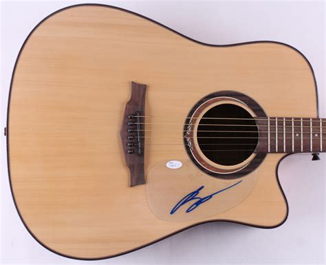 Luke Bryan Signed Full Size Acoustic Guitar Jsa Coa Pristine Auction