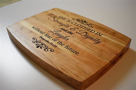 Laser Engraved Cherry Cutting Board By Todd LumberJocks Com