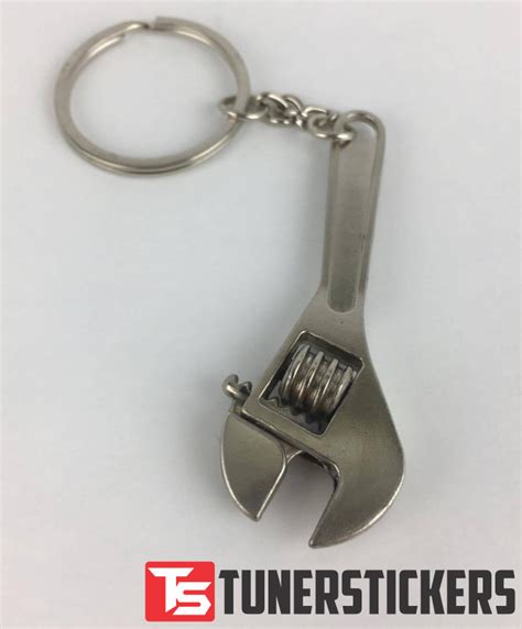 Adjustable Wrench Keychain Tuner Stickers
