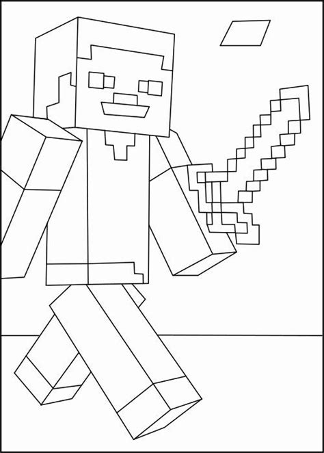 Desenhos Para Colorir Minecraft Minecraft Minecraft Steve Minecraft