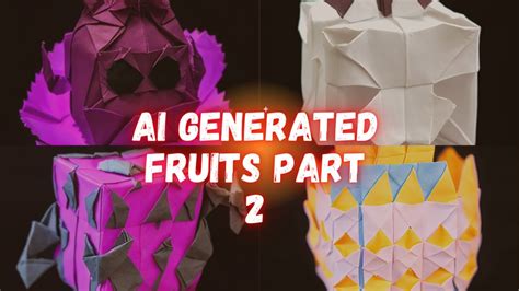 Ai Generated Fruits 2 Blox Fruits Youtube