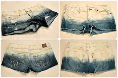 Gracetiffany Diy Bleached Denim Shorts