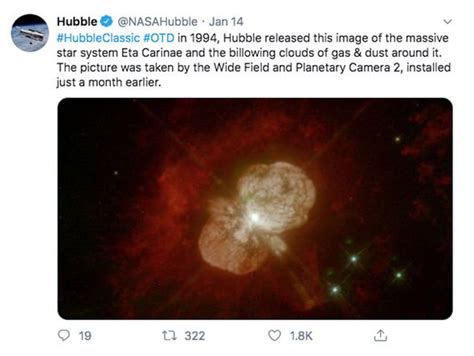 Nasa Hubble Telescope Snaps Biggest Fireworks In The Eta Carinae Star