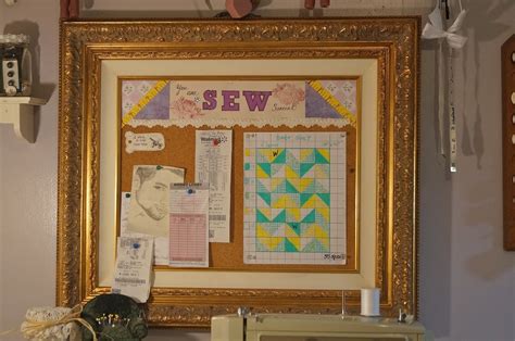 Vintage Sewing Bulletin Board