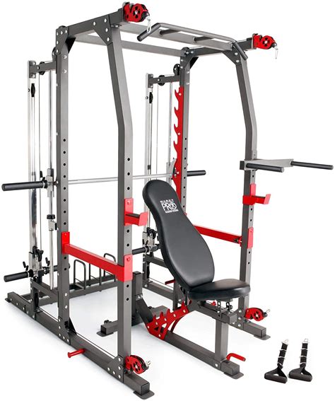 Marcy Pro Smith Machine Weight Bench Home Gym Total Body Workout...