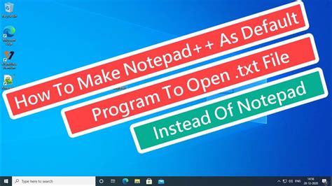 How To Make Notepad As Default Program To Open Txt File Instead Of