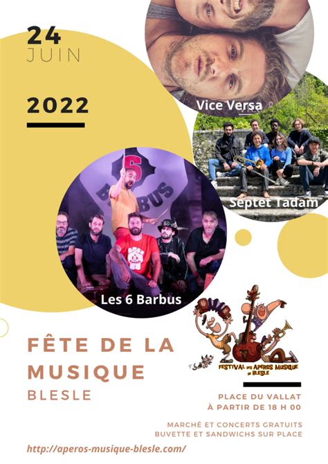 Fête De La Musique 2023 Les Apéros Musique De Blesle