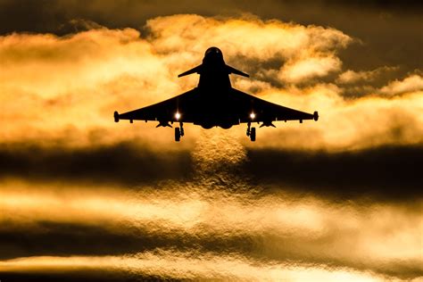 Download Silhouette Warplane Aircraft Jet Fighter Military Eurofighter