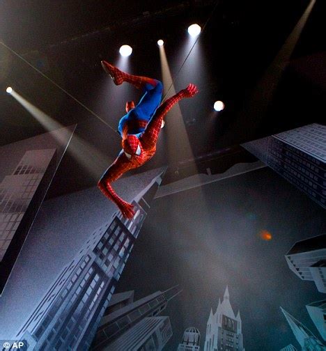 Spider Man Musical Another Actor Injured On Troubled Broadway Show Daily Mail Online
