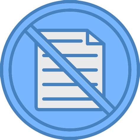 No Documents Free Signaling Icons