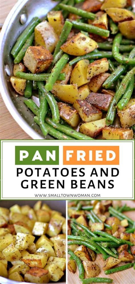 The beans will lose their crispiness as they cool, but leftovers still make a tasty meal. Pan Fried Potatoes and Green Beans | Recipe in 2020 | Veggie dishes, Green beans