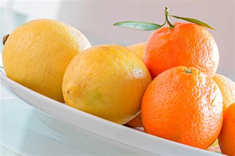Mandarin And Lemon Stock Image Image Of Nature Natural 63640431