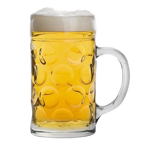 Glass German Beer Tankard Stein Beer Dimple Glass T Boxed 2 Pints Ebay