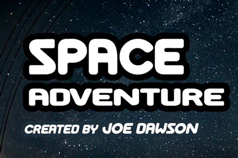 Space Adventure Font Joseph Dawson Fontspace