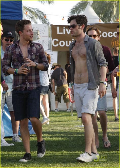 Penn Badgley Shirtless At Coachella Hottest Actors Photo