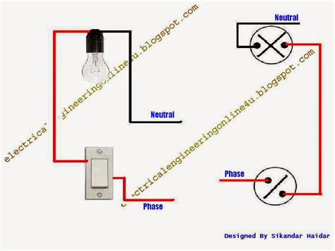 How To Wire Bulb By One Way Switch Electrical Online 4u