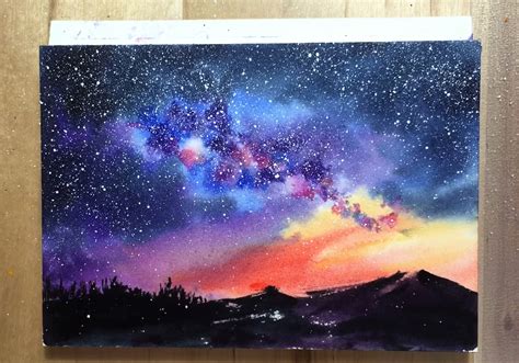 The beauty of watercolors is one that cannot be denied or ignored. Starry Night Painting: Using Easy Watercolor Techniques to ...