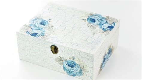 How To Make A Decoupage Box Painted Box Decoupage Wooden Box