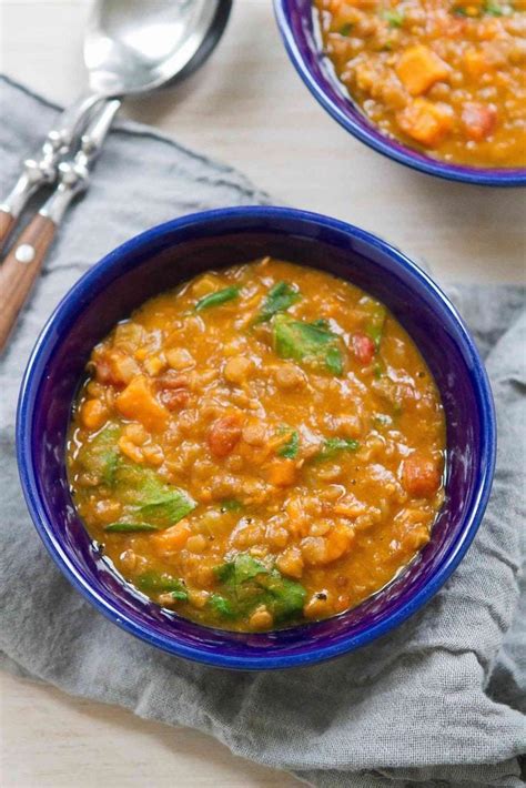 Instant Pot Lentil Soup With Sweet Potato Vegan Pressure Cooker Recipe