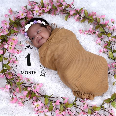 My Sweet Baby Girl Photo Shoot 1 Month Old 1month Babygirl