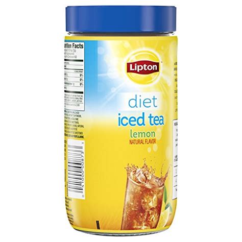 Lipton Black Iced Tea Mix Diet Lemon 15 Qt 44 Oz Pack Of 2 Sale