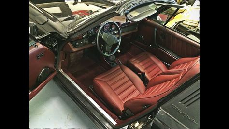 1982 Porsche 911 Sc Targa Interior Restoration Leather Seats Youtube