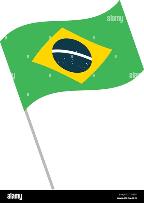 Brazil Flag Symbol Stock Vector Image And Art Alamy