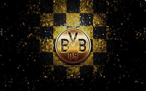 Borussia Dortmund Bvb Cresta Emblema Fútbol Logos Fondo De