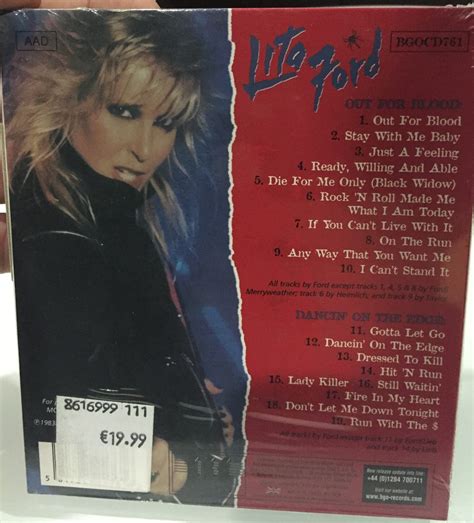 Lita Ford Out For Blood Dancin On The Edge Uk New Cd 69900