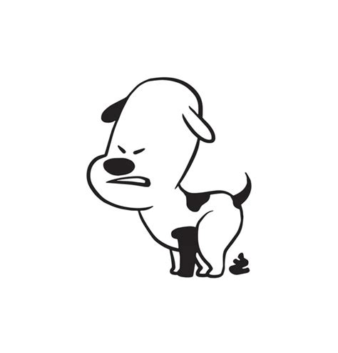 Dog Pooping Stock Vectors Royalty Free Dog Pooping Illustrations